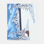 Winter Wonde Middelzware Fleece Dekbed Deken (Voorkant)