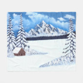 Winter Wonde Middelzware Fleece Dekbed Deken (Voorkant (Horizontaal))