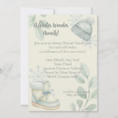 Winter Wonder Baby Shower Invitation Kaart (Voorkant)