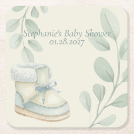 Winter Wonder Baby Shower Kartonnen Onderzetters