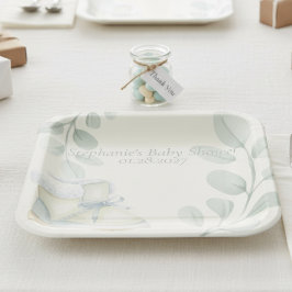 Winter Wonder Baby Shower Papieren Bordje