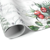 Winter Wonder Cabin Forest Bird  Cadeaupapier (Rol Hoek)