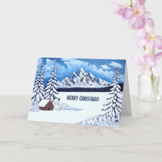 Winter Wonder Christmas Kaart (Orchidee)