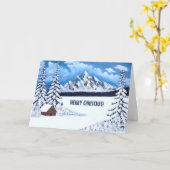 Winter Wonder Christmas Kaart (Gele Bloem)