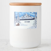 Winter Wonder Food Container Etiket (Voorkant)