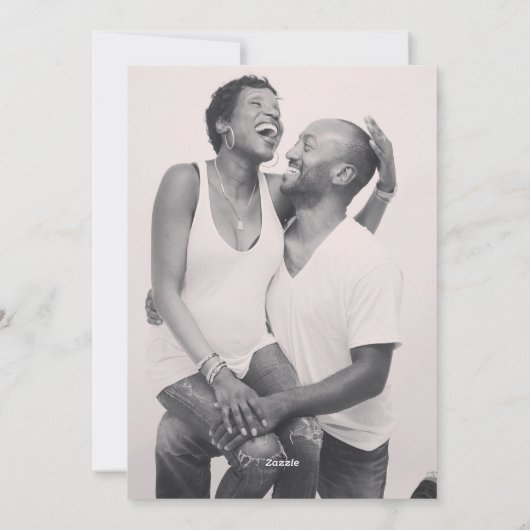 Winter Wonder Gold Foto Kalligrafie Vakantie Kaart (Achterkant)