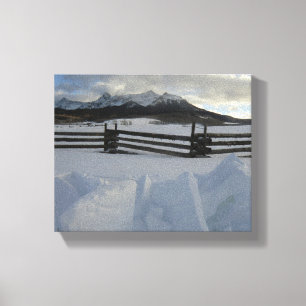 Winter Wonder in de San Juan Mountains Canvas Afdruk