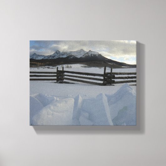 Winter Wonder in de San Juan Mountains Canvas Afdruk (Voorkant)