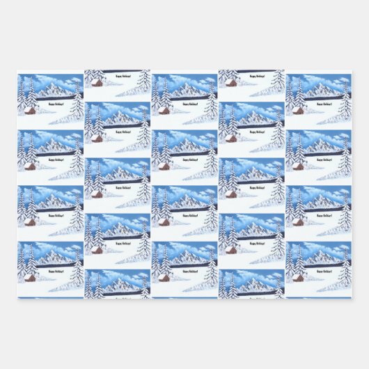 Winter Wonder Inpakpapier Vel (Voorkant 2)