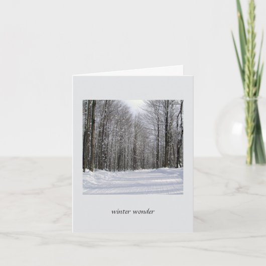 Winter Wonder Kaart (Voorkant)