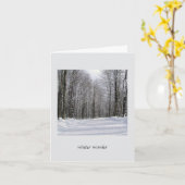 Winter Wonder Kaart (Gele Bloem)