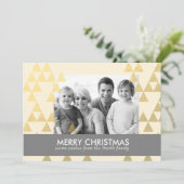 Winter Wonder-kerstfeestdag fotokaart Feestdagenkaart (Staand voorkant)