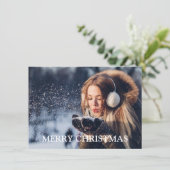 Winter Wonder Kerstmis Feestdagenkaart (Staand voorkant)