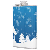 Winter Wonder Land Vinyl Wrapped Flask Heupfles (Links)