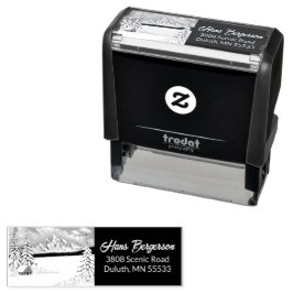 Winter Wonder Met Adres Zelfinktkussen Zelfinktende Stempel