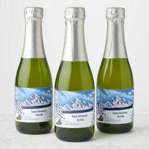 Winter Wonder Miniatuur Sparkling Wijnetiket