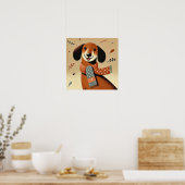 Winter Wonder Pup Poster (Keuken)