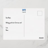 Winter Wonder Roos goudfolie Feestdagen (Achterkant)