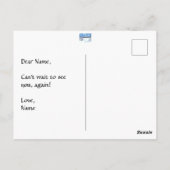 Winter Wonder Scene Briefkaart (Achterkant)