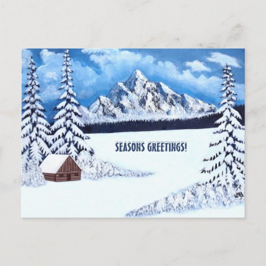 Winter Wonder Scene Briefkaart (Voorkant)