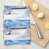 Winter Wonder Scene Theedoek (Quarter Fold)