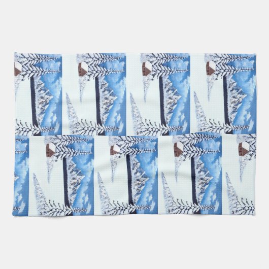 Winter Wonder Scene Theedoek (Horizontaal)