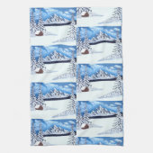 Winter Wonder Scene Theedoek (Verticaal)