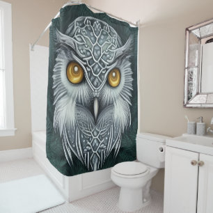Winter Wonder Snow Owl Beauty Douchegordijn