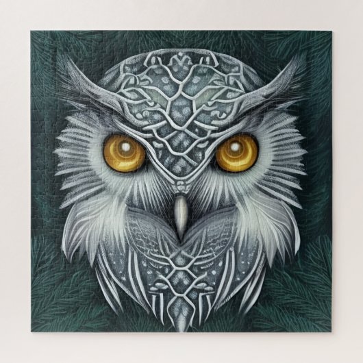 Winter Wonder Snow Owl Beauty Legpuzzel (Verticaal)