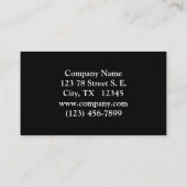 Winter Wonder Snow Owl Beauty Visitekaartje (Achterkant)