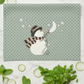 Winter Wonder Snowman Theedoek (Gevouwen)