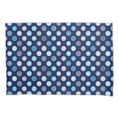 Winter Wonder Stippen Blue Pattern Pillow Hoesjes Kussensloop (Voorkant-Links)