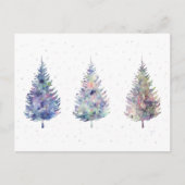 Winter Wonder Trees Art Briefkaart (Voorkant)