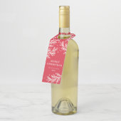 Winter Wonder Vakantie Fles Hanglabel Flessenhanger (Schuin)