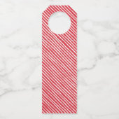 Winter Wonder Vakantie Fles Hanglabel Flessenhanger (Achterkant)