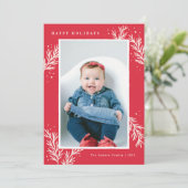 Winter Wonder Vakantie Fotokaart - Portret Feestdagenkaart (Staand voorkant)