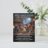 Winter Wonder Verjaardagsfeest Briefkaart (Staand voorkant)