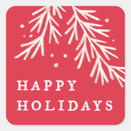 Winter Wonder Vierkante Sticker