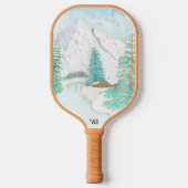 Winter Wonder with Text Pickleball Paddle (Voorkant)