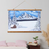 Winter Wonder Wood Topped Wandtapijten Hangend Wandkleed (Slaapkamer)