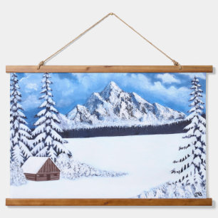 Winter Wonder Wood Toppers Wandtapijten Hangend Wandkleed