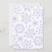 Winter Wonderland 1e Birthday Uitnodiging (Achterkant)