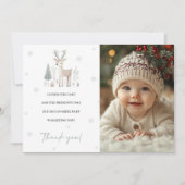 Winter Wonderland 1e verjaardag Kaart (Voorkant)