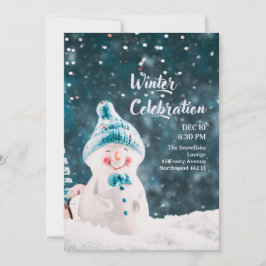 Winter Wonderland 1e verjaardagsfeest uitnodiging