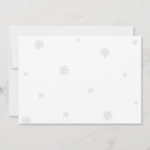 Winter Wonderland 1e verjaardagsfoto Kaart (Achterkant)