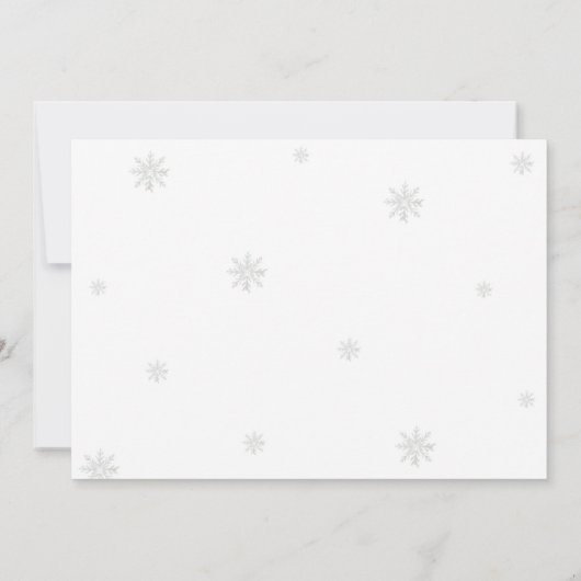 Winter Wonderland 1e verjaardagsfoto Kaart (Achterkant)