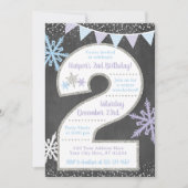 Winter Wonderland 2e uitnodiging op zaterdag (Voorkant)