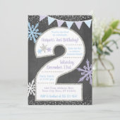 Winter Wonderland 2e uitnodiging op zaterdag (Staand voorkant)