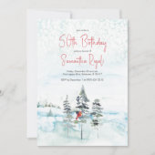 Winter Wonderland 50ste verjaardag Kaart (Voorkant)