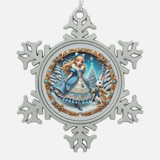 Winter Wonderland Alice Ornament (Voorkant)